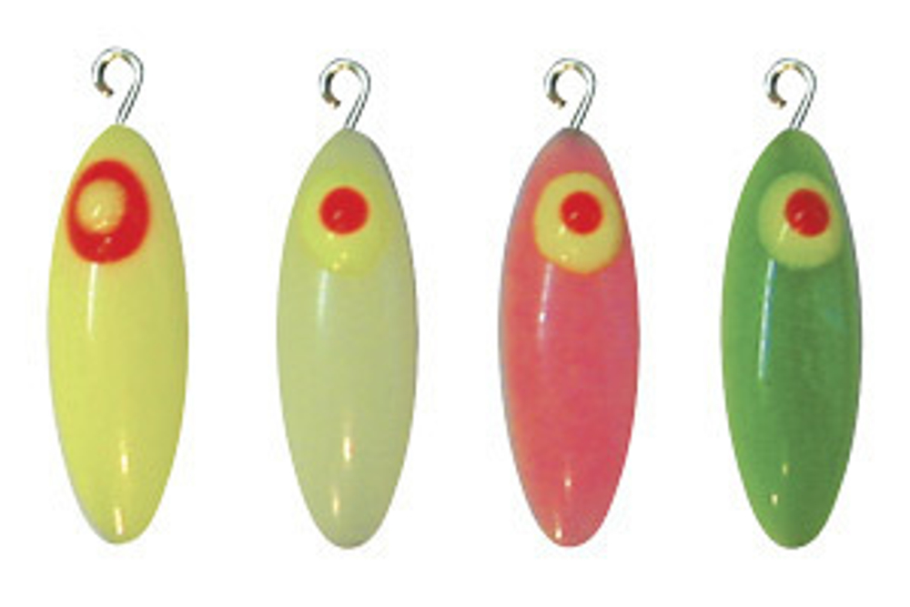 Мормышки фосфорные №21 "Лодочка 2Ф с ушком" 100шт