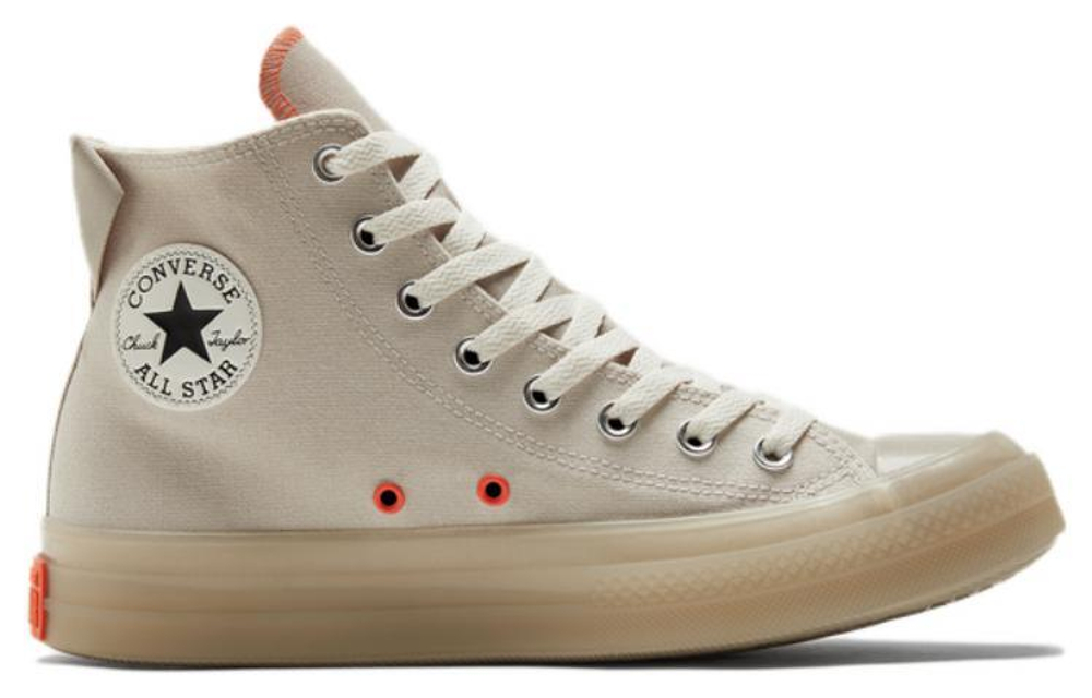 Converse All Star CX chuck Taylor Jelly Bottom Fashion Non-Slip Wear-Resistant Lightweight High Canvas Men and Women Same Desert Color