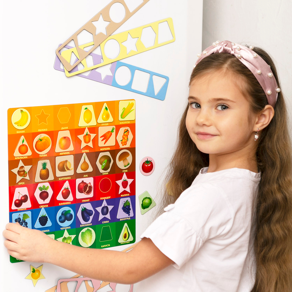 Разноцветики, магнитная игра