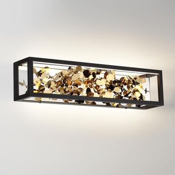 5065/17WL L-VISION ODL24 523 черный/золото/металл/металл Настенный светильник LED 1*17W 3000K BILD