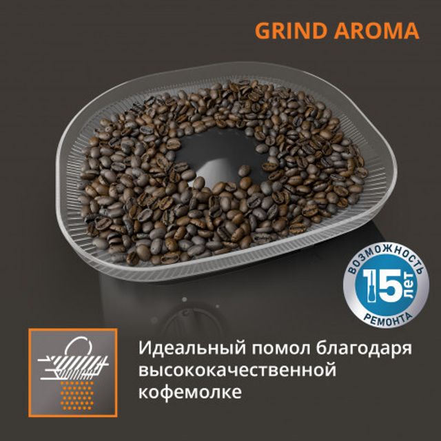Капельная кофеварка KRUPS Grind Aroma KM832810