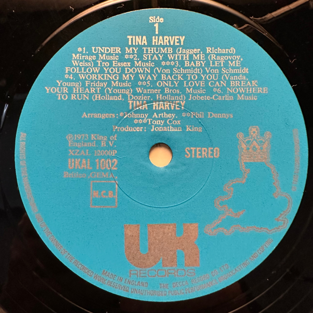 Tina Harvey - Tina Harvey (Англия 1973г.)