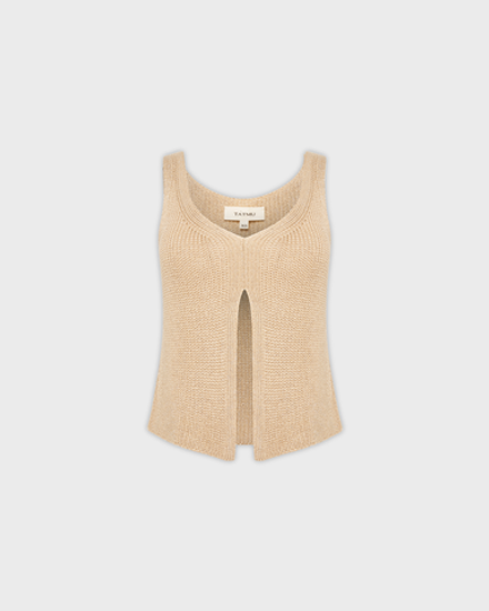 Жилет вязаный с люрексом