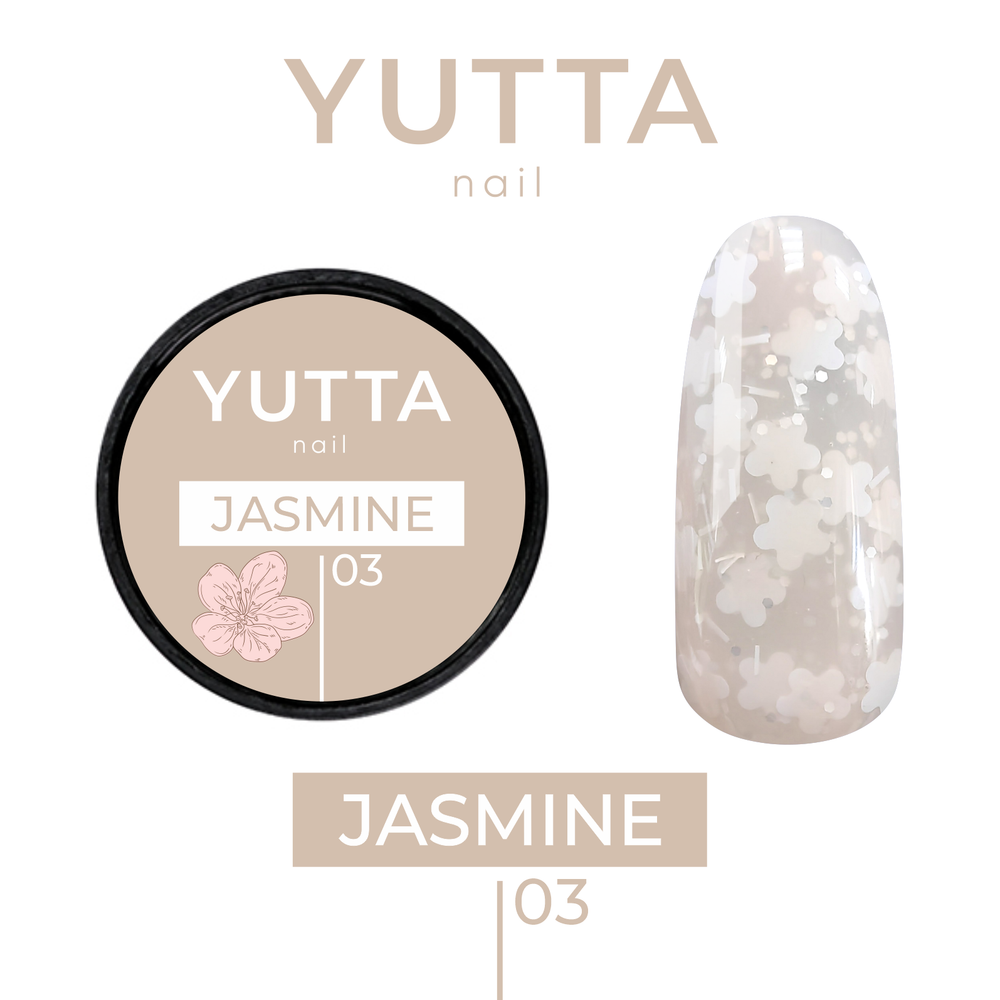 Yutta, Декоративный гель Jasmine 03, 5g