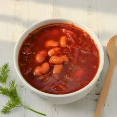 Борщ без мяса с фасолью (постный) / 1 л