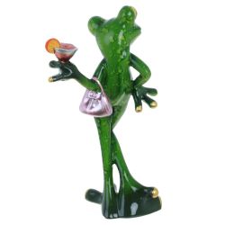 GAEM Фигурка декоративная "Лягушка", L7,5 W8 H16 см