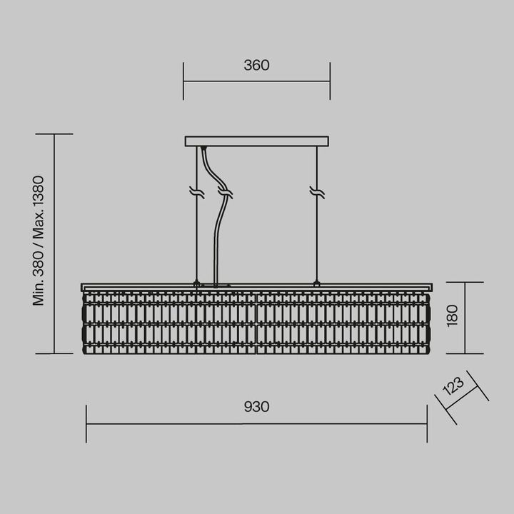 Подвесная люстра Maytoni Dune DIA005PL-06CH