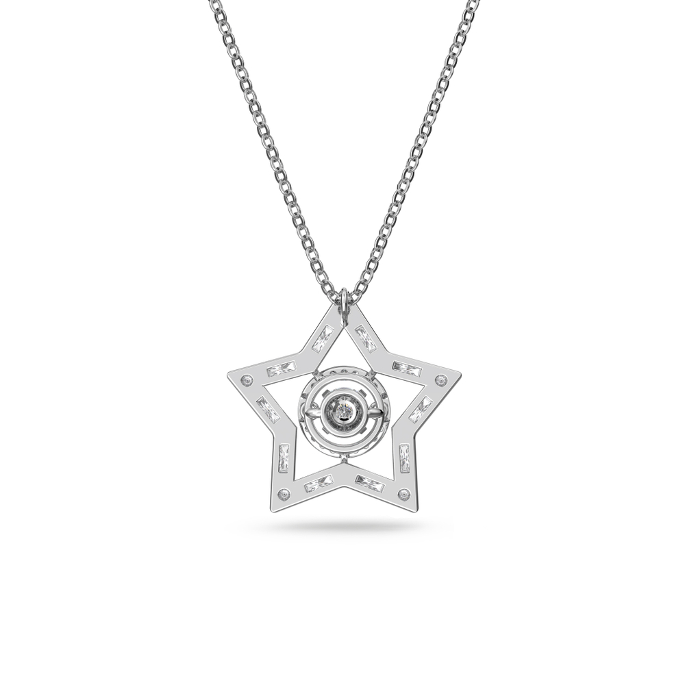 STELLA:PEND CZ WHITE/RHS
