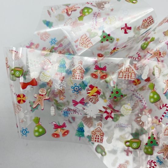 Фольга для дизайна новогодняя №5