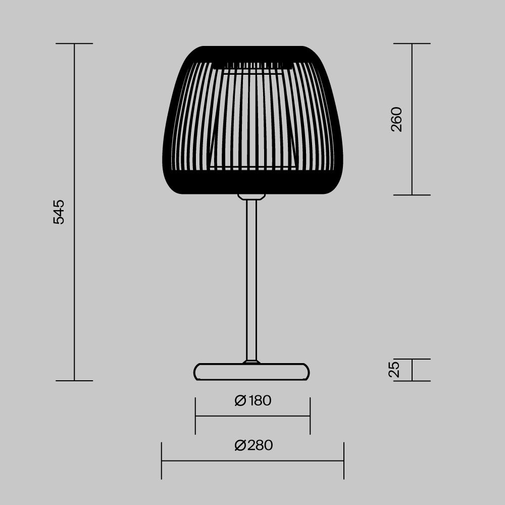Настольный светильник Maytoni MOD409TL-01B