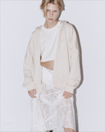 Zip-Up Hoodie LOGO Turtledove