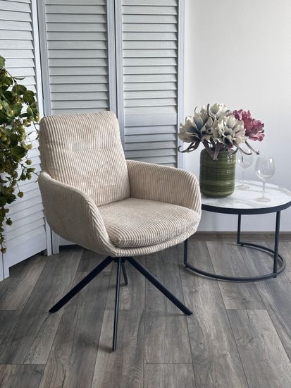 Стул DAREM Белый вельвет Davis lincoln-03n / черный каркас