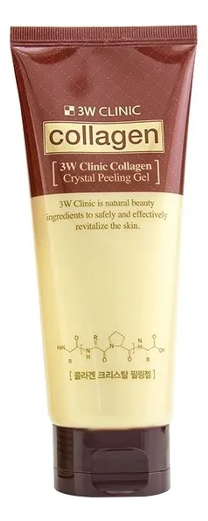 Гель-пилинг для лица 3W Clinic Collagen Crystal с коллагеном Peeling Gel 180 мл