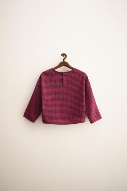 ZARA TIMELESS — БЛУЗА В КЛЕТКУ, ЦВЕТ ФУКСИИ