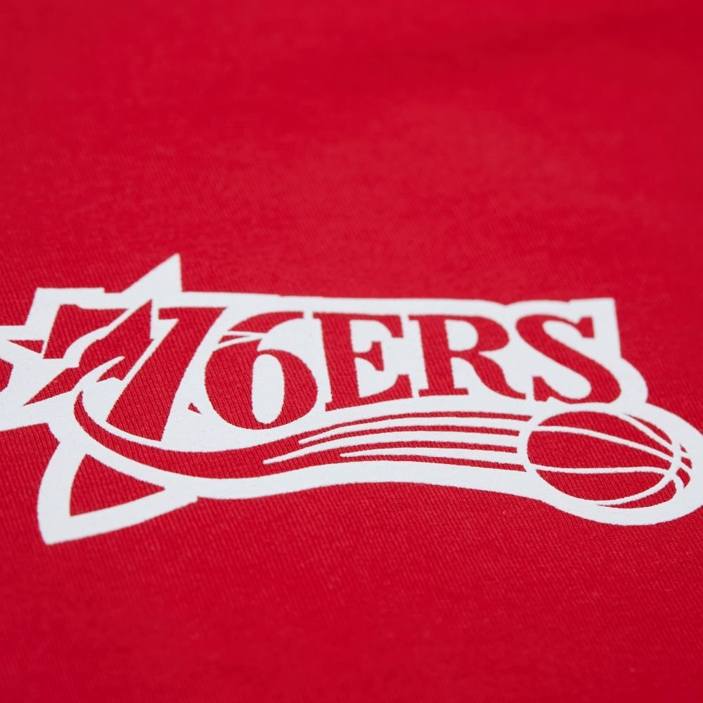 Баскетбольная футболка Mitchell&Ness NBA Shot Clock Philadelphia 76ers Red T-shirt