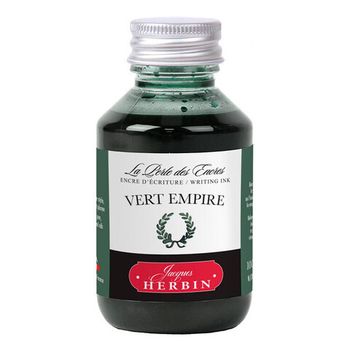Чернила во флаконе Herbin 100 мл Vert empire темно-зеленые (17039T)