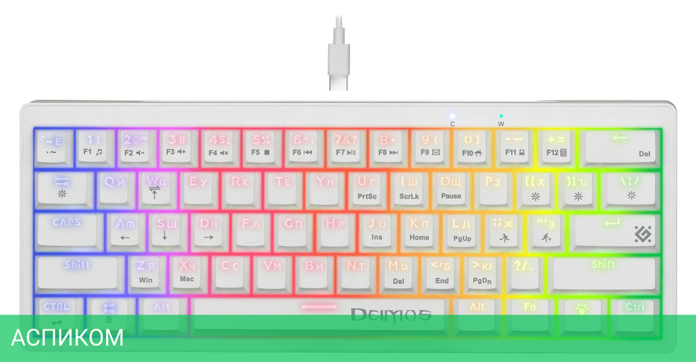Клавиатура Defender Deimos GK-303 RU RGB (45304)