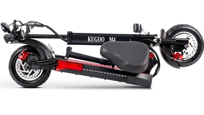 электросамокат Kugoo M4 Pro 18 Ah в сложенном виде