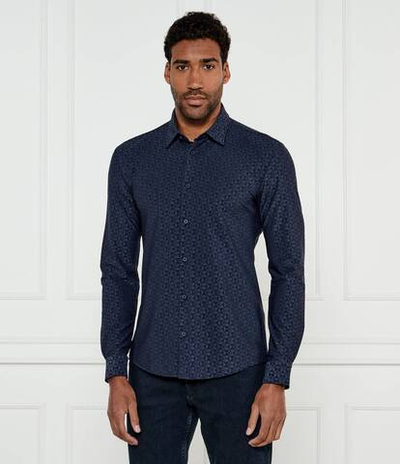 Рубашка P-ROAN-kent-C1-233 BOSS BLACK - темно-синий(50533591)