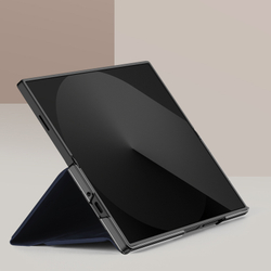 Чехол синего цвета с премиальной искусственной кожи от Dux Ducis для Samsung Galaxy Z Fold 6, серия Bril Series Case (версия с S Pen)