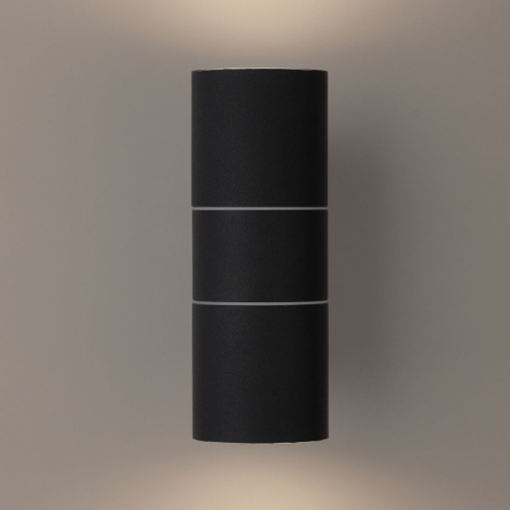 Светильник декоративный настенный ЭРА WL28 BK под лампу MR16 GU10 IP54 черный для интерьера и фасадов зданий