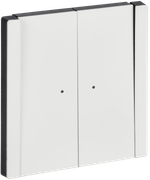 FORTE&PIANO Выключатель 2-клавишный проходной с индикацией 10А FP208M металл белый IEK