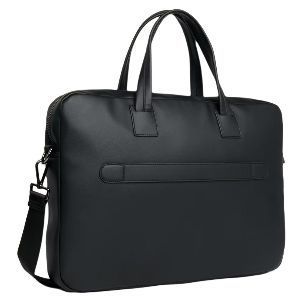 Tommy Hilfiger Polyurethane Shoulder Bag, Crossbody Bag, Handbag, Laptop Bag Men"s Black