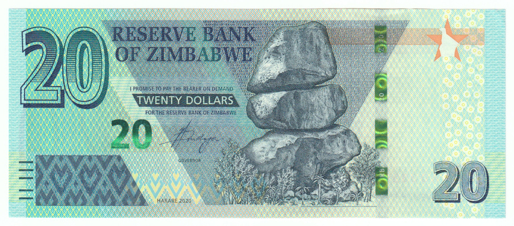 Zimbabwe, 20 Dollars, 2020, UNC