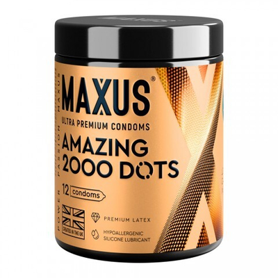 Презервативы MAXUS Amazing, точечные, 12 шт