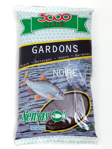 Прикормка Sensas 3000 Club GARDONS Noire 1кг