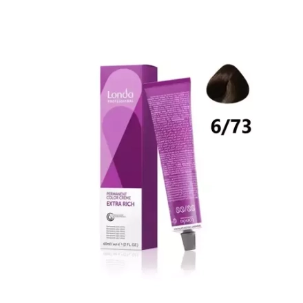 Londa Color стойкая крем-краска, 6/73 темный блонд коричнево-золотистый, 60мл