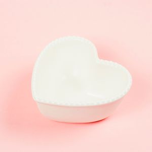 Блюдце Heart White