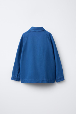 ZARA ТОНКАЯ КУРТКА С КАРМАНАМИ, СИНИЙ