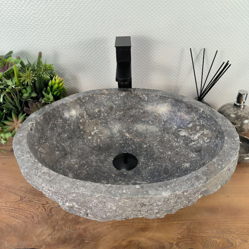 Раковина из мрамора Erozy Grey EM-64526 51*41*15 0188