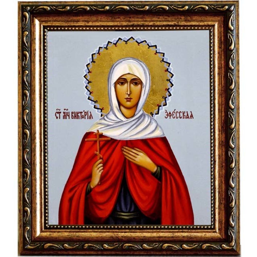 Виктория Эфесская Святая мученица. Икона на холсте.