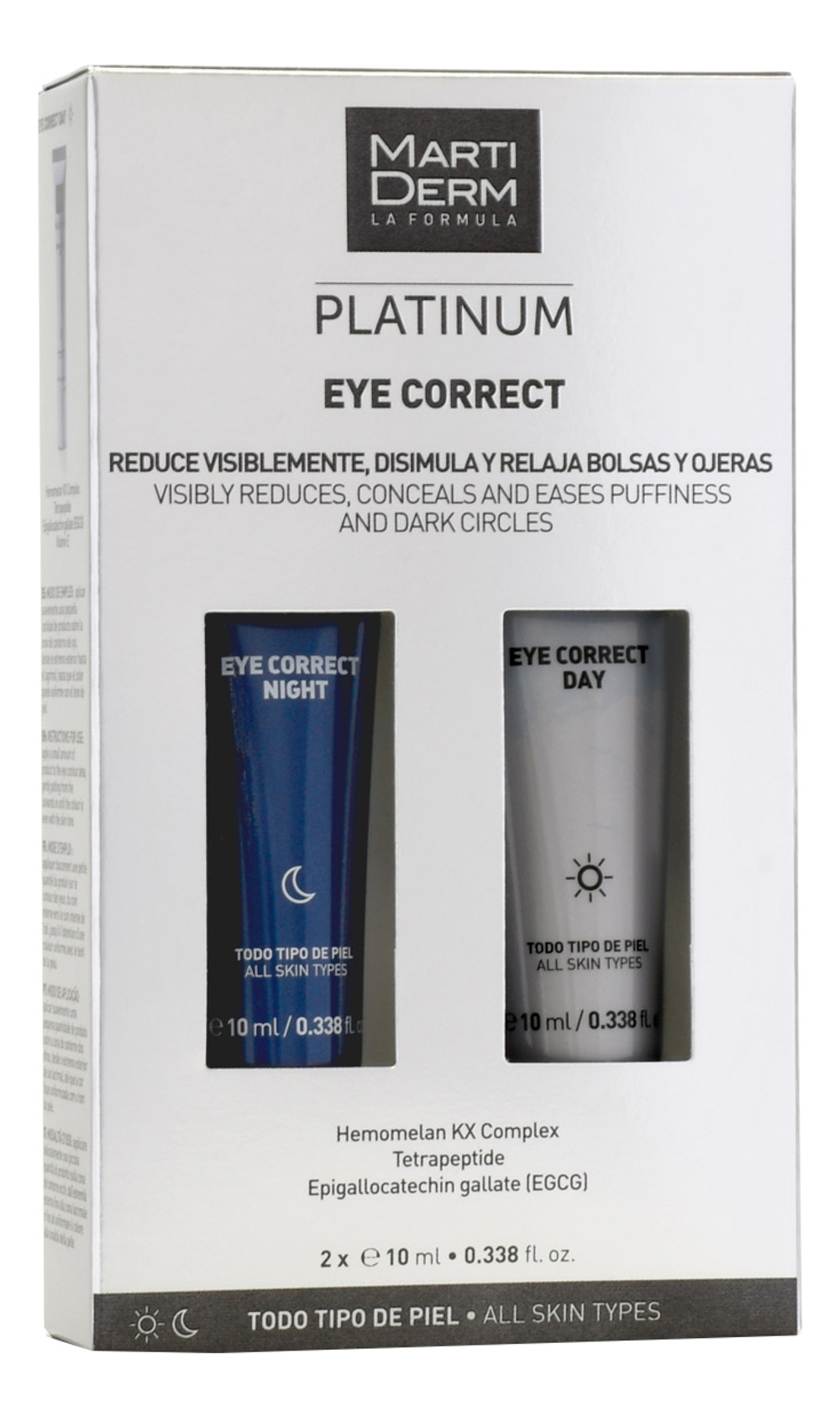 Martiderm Платинум Кремы день/ночь для кожи контура глаз Platinum Eye Correct 2х10 м