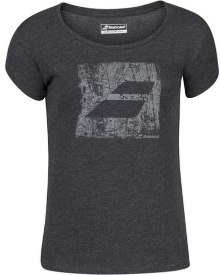 Женская теннисная футболка Babolat Exercise Big Flag Tee Women - Gray