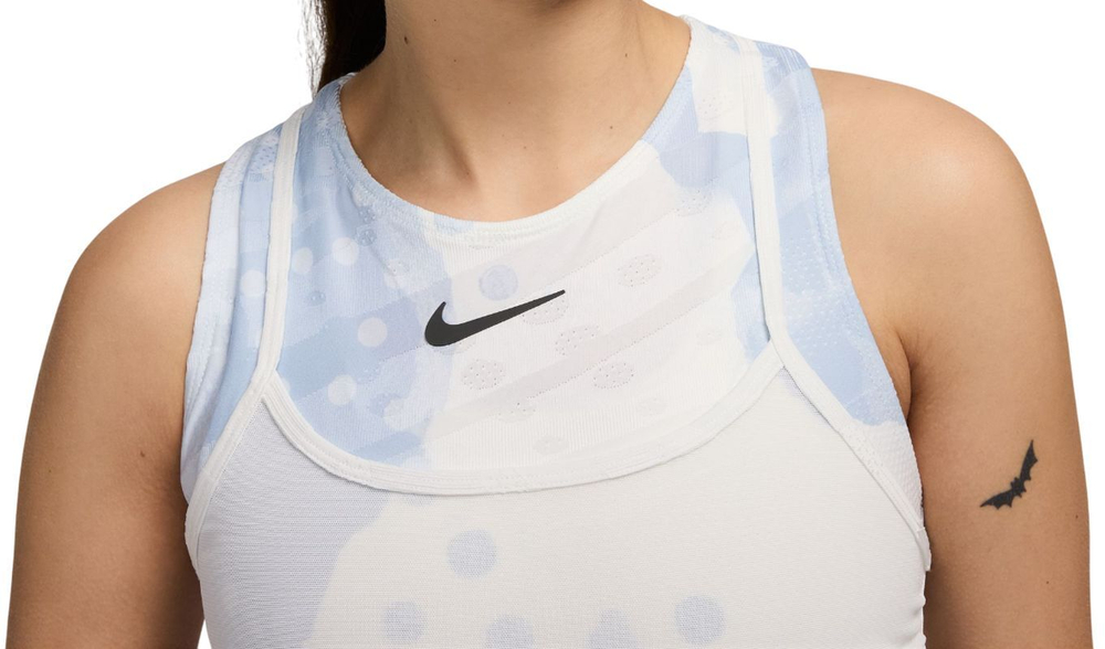 Теннисное платье Nike Court Dri-Fit Slam Printed Tennis - небесный