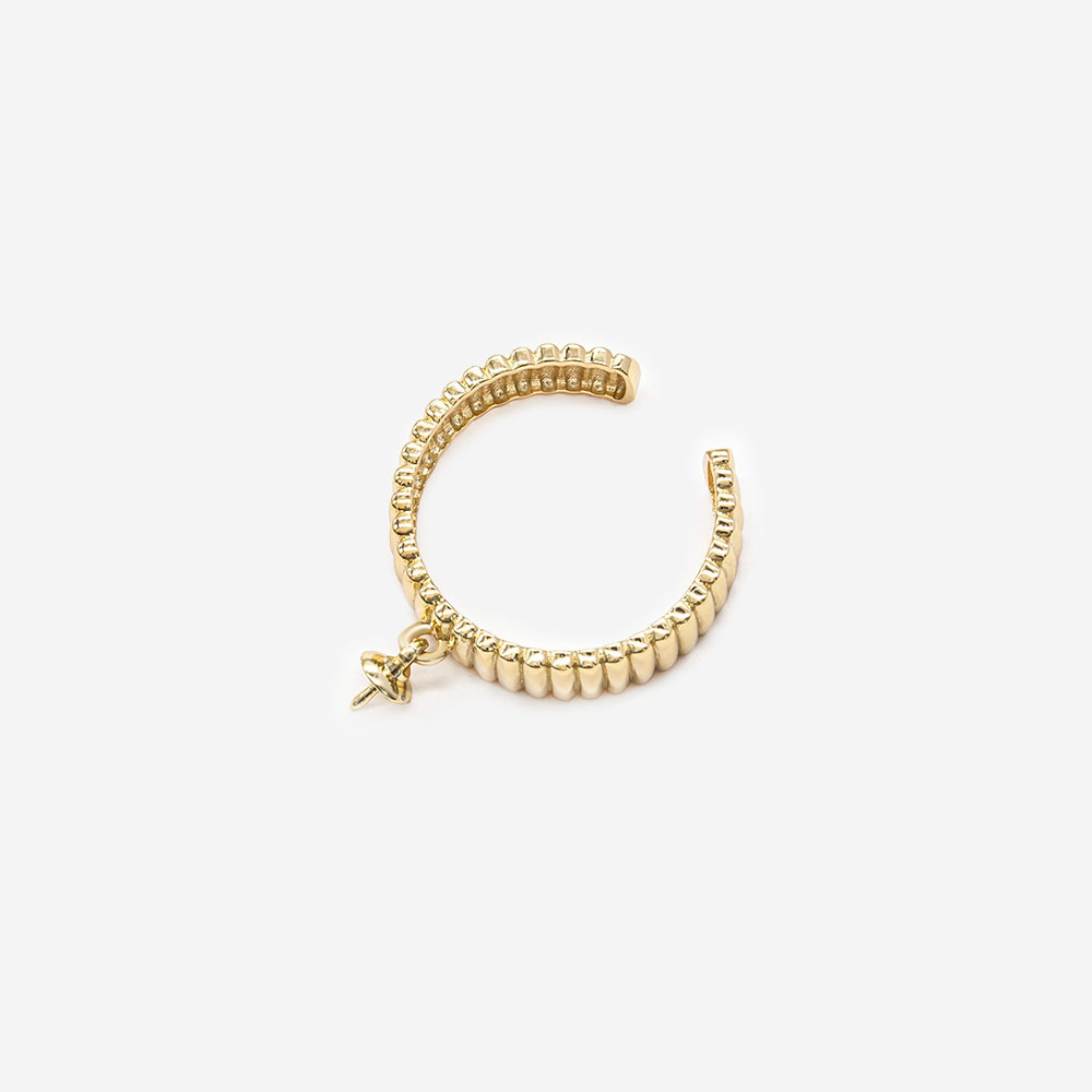 Основа для кольца с бейлом под вклейку, 19*5мм, позолота