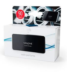 ПАРИЖ черный с серебром, дизайнерский ароматизатор для автомобиля Original Paris, Vinove