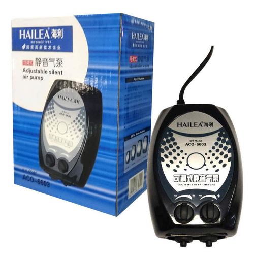 Компрессор HAILEA-АСО-6603, 3W , 300-500л, с регулятором потока 2 канала