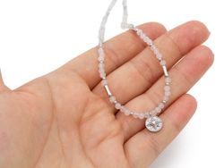 Чокер из Розового кварца