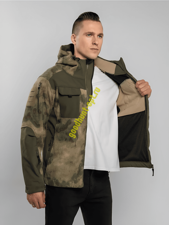 Тактическая куртка флисовая 7.26 Мох