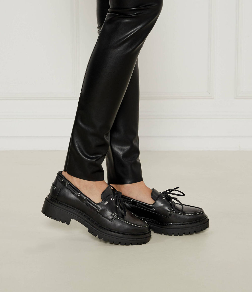 Кожаные лоферы Michael Kors - черный(40T4CAFP1L)