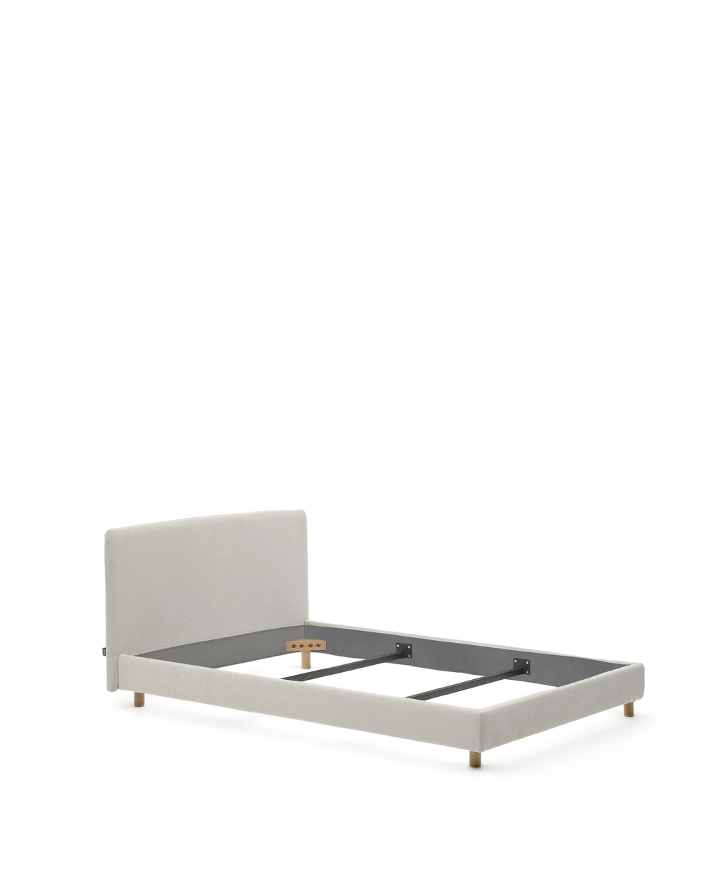 Кровать Valma из жемчужного шенилла со съемным чехлом для матраса 90 x 200 см