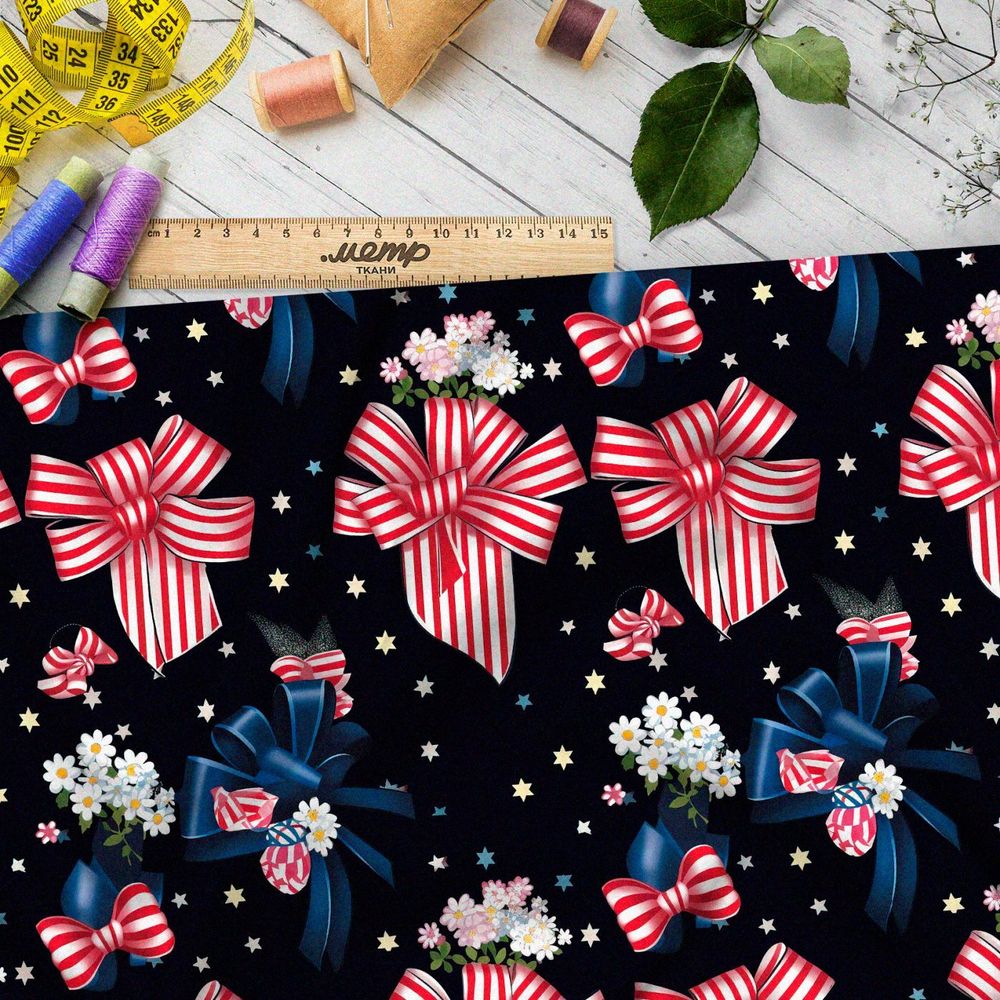 Ткань премиум таффета мелодичные ветры