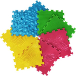 МИКС Первые шаги/Коврик массажн модульный ОРТОПАЗЛ (8 модулей)/79