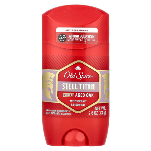 Old Spice, Дезодорант и антиперспирант Steel Titan, состаренный дуб, 73 г (2,6 унции)
