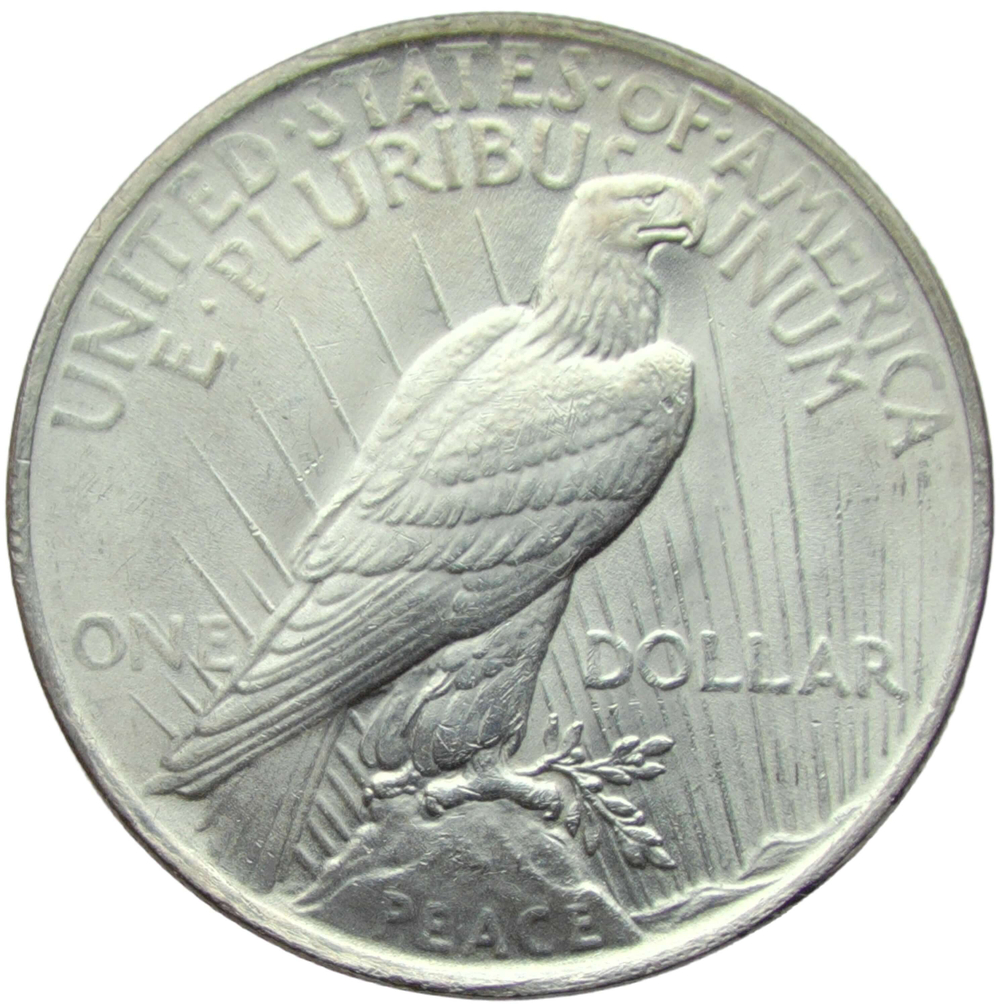 США 1 dollar (доллар) 1922 Peace Dollar (мирный доллар) AU