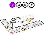Элемент фиолетовый 2x1 для GigaBloks Outdoor